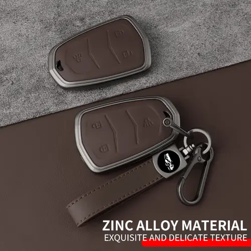 High Quality Leather Metal Car Key Case Cover Shell Fob for Cadillac 2015-2019 Escalade ATS CTS CT6 XTS XT5 SRX 3 4 5 6 Buttons - Image 6