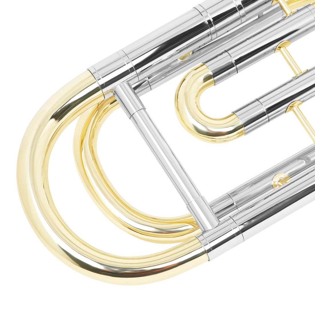 SLADE Tenor Trombone Bb Brass Lacquered Gold Plated Trombone With Case Mouthpiece Professional Brass Wind Musical Instrument