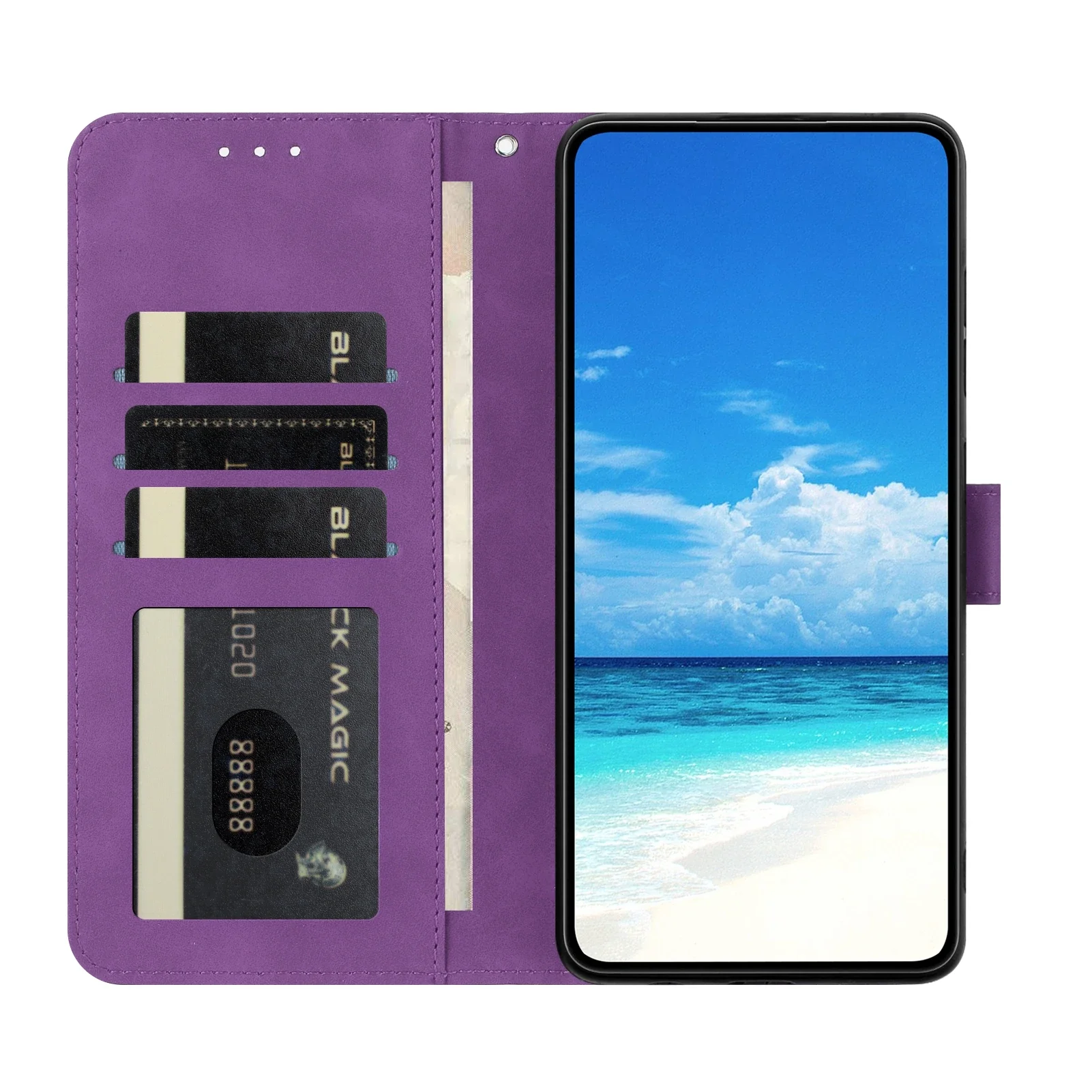 Elegant Butterfly Flip Leather Phone Case - Premium Design