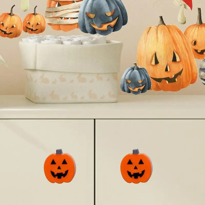 10 Pack Dresser Hand Cover Pumpkin Door Knobs Reusable Knobs For Dresser Drawers Door Drawer Pulls Halloween Decorations