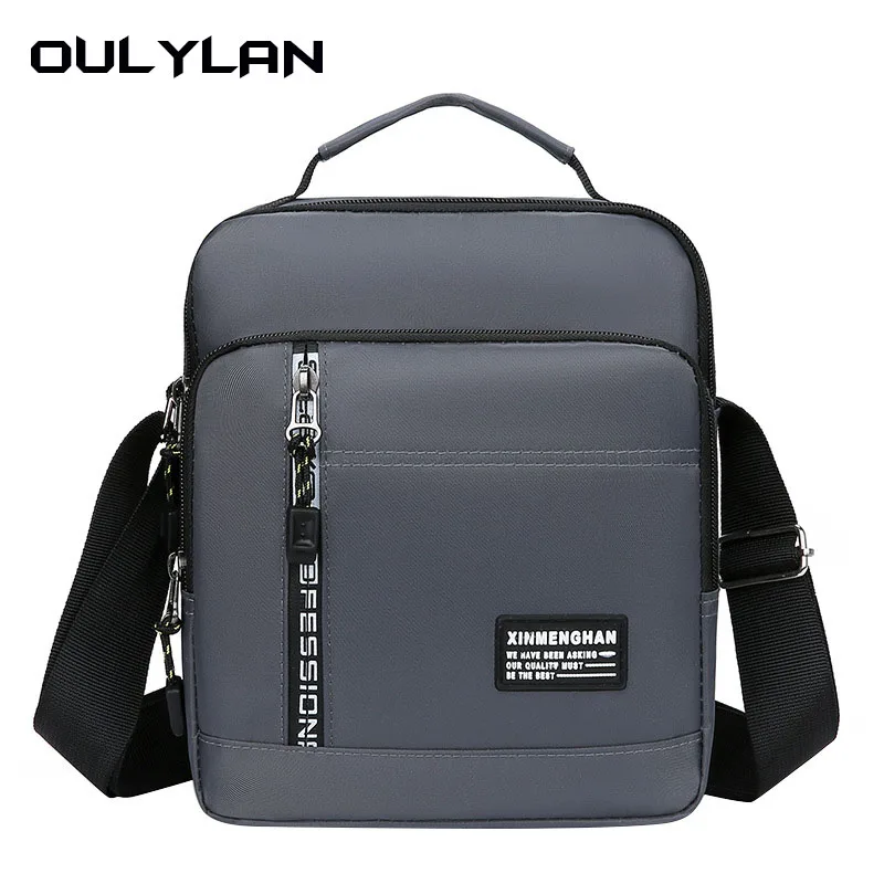 

Multi-layer Pocket Design Oxford Shoulder Bag Large Capacity Men's Casual Fashion Single Shoulder Crossbody Luxury Messenger Bag