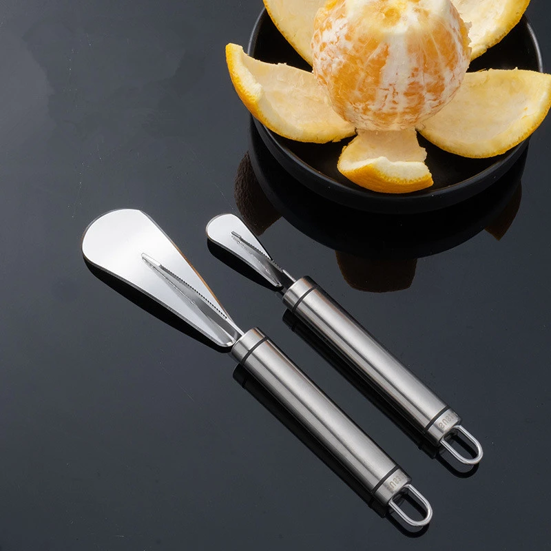 Stainless Steel Orange Grapefruit Peeler Practical Fruit Knife Vegetables Peeling Cutter Opener Skinning Kitchen Supplies