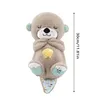 Breathing Otter Sleep and Playmate Otter Musical Stuffed Baby Plush Toy with Light Sound Newborn Sensory Comfortable Baby Gifts 6