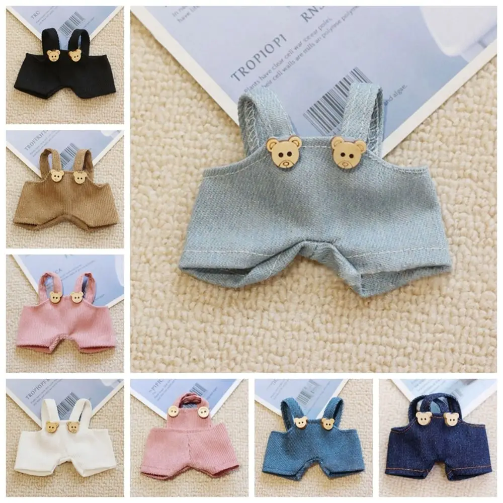 Trendy Mini Overall Jean Cute Clothing All-match Children Birthday Gift Toy for 14cm Wallace Gromit Dog