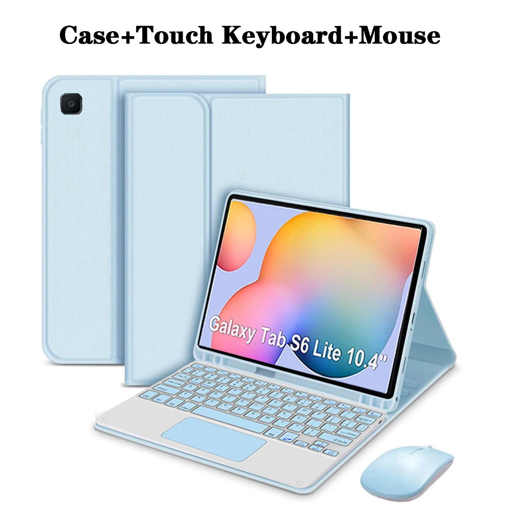 Premium Tablet Case and Keyboard Cover with Pencil Holder, 10.4-Inch