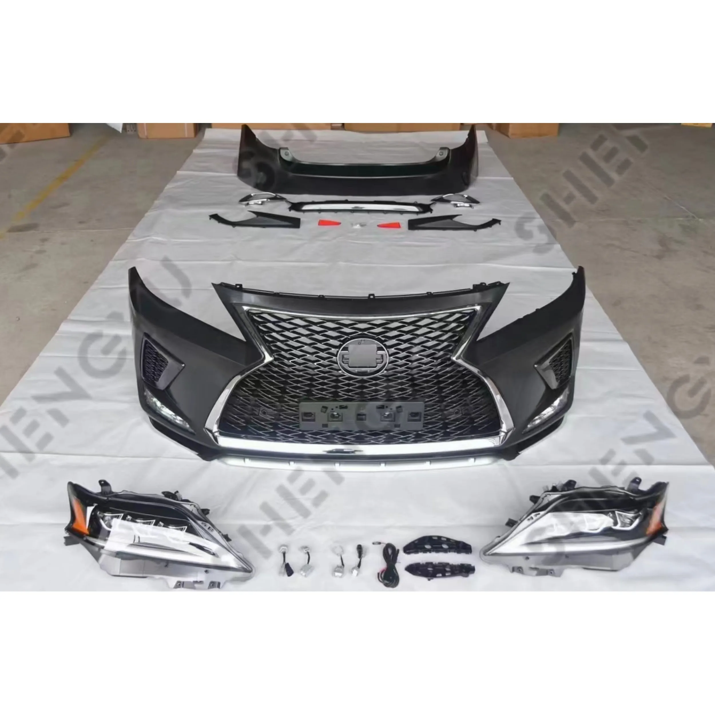 

Кузов для Lexus RX350 2009-2015 изменить на 2021 новый стиль включает передний и задний бампер с решеткой и задним фонарем