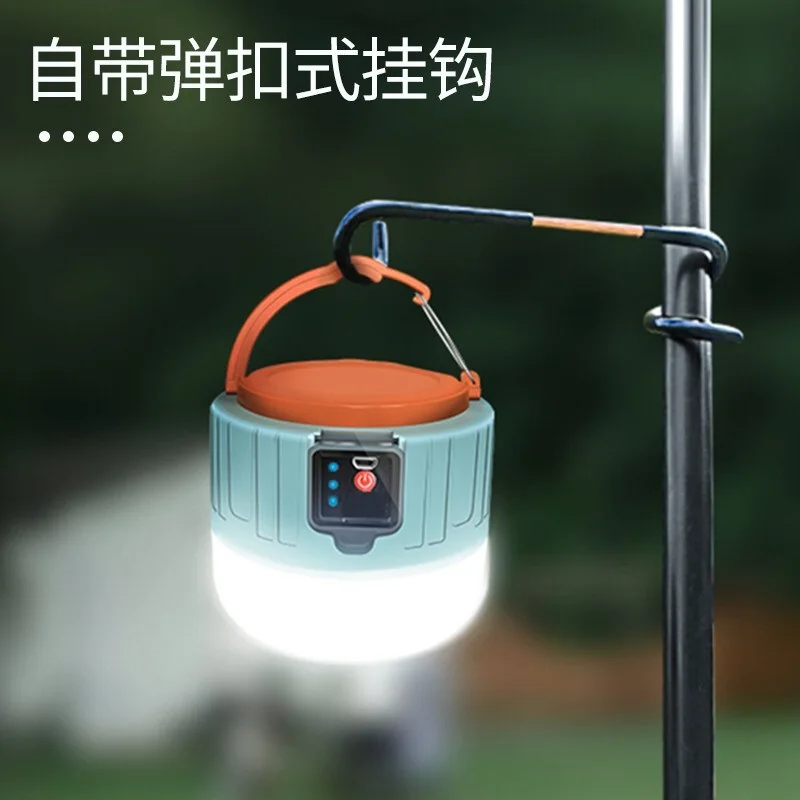 

Outdoor Tent Lamp Portable Lanterns 1000 Watts Solar LED Camping Light USB Rechargeable Bulb For For BBQ Hiking Emergency Lights