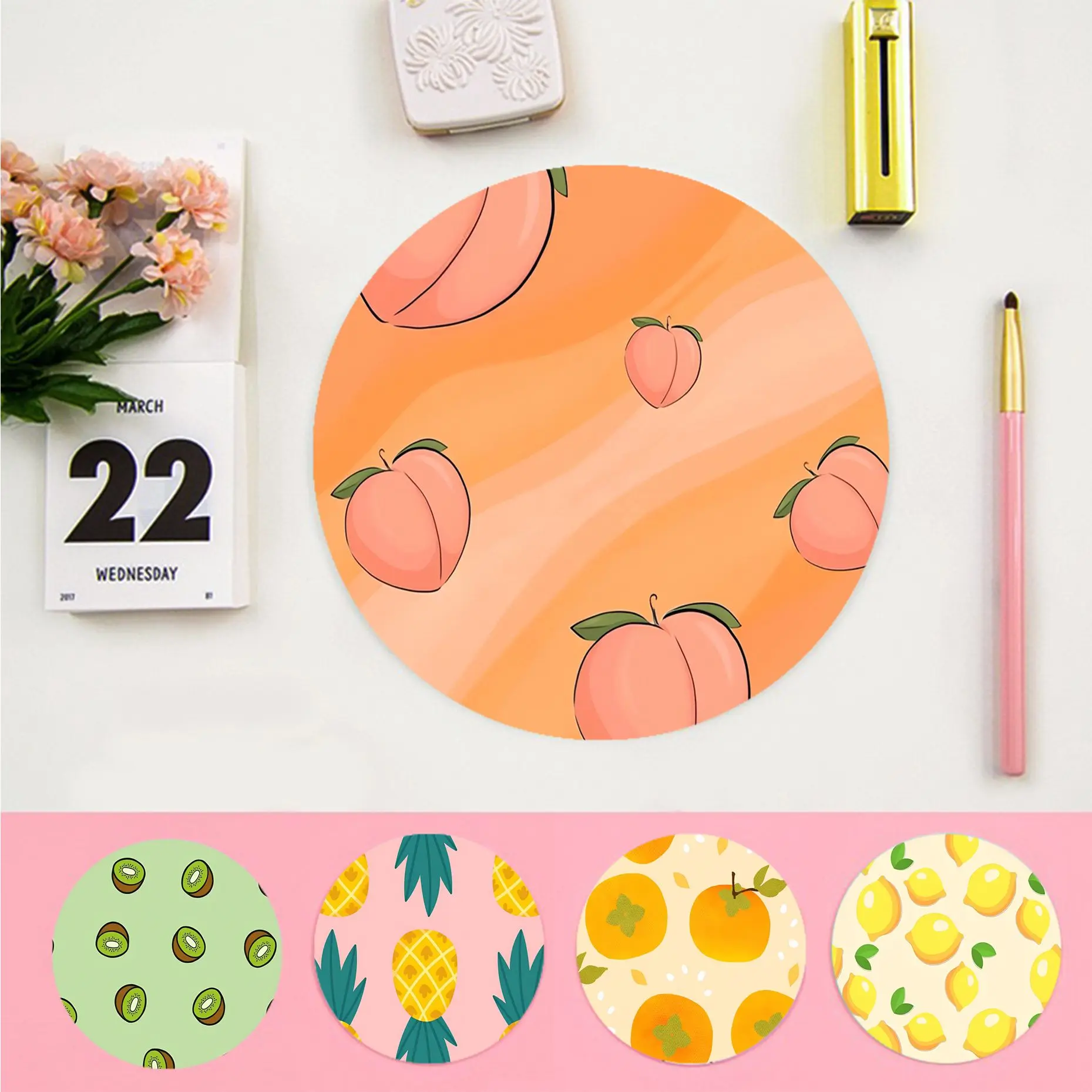 

Fruit Illustration Rubber Small Big Promotion Table Mat Student Mousepad Computer Keyboard Pad Games Pad For PC Gamer Mousemat
