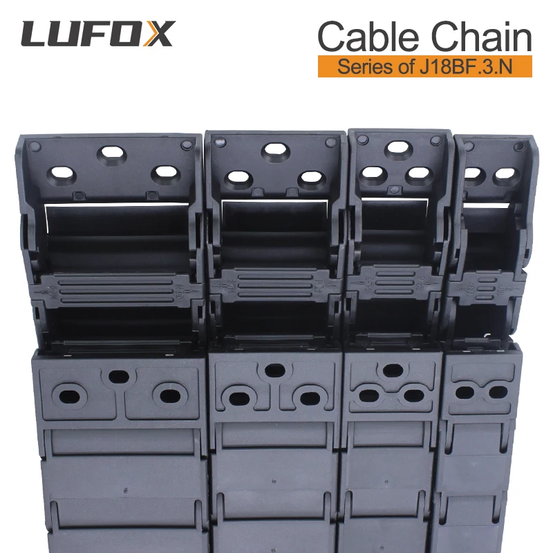 High Quality 1-meter cable drag chain semi enclosed inner opening series J18BF.3. N 18 * 18 * 25 37 50