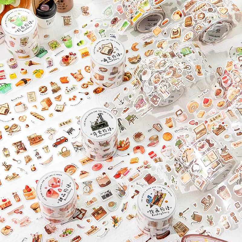 미스터 페이퍼 3롤 과일 이야기 시리즈 - 합성지 글리터 샌드 다이컷 와시 테이..