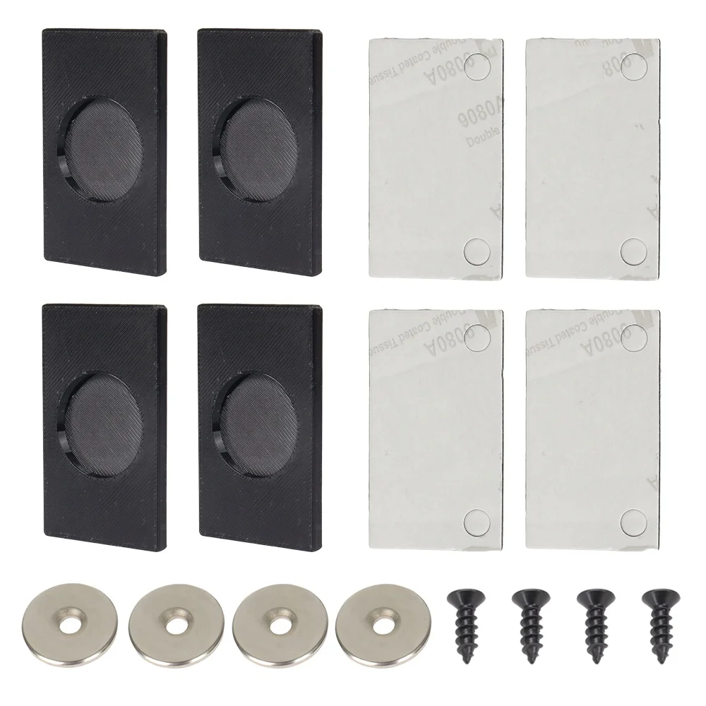 4x Universal Strong Magnetic Number Plate Holder For Car Caravan Trailer Black  Practical Mobile License Plate For Vehicles