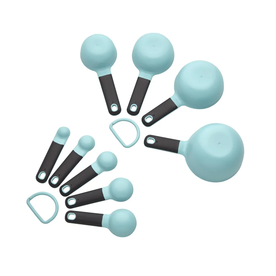 9 Piece Plastic Measuring Cups and Spoons Set