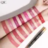 QIC double head lipstick pen waterproof not makeup makeup color two in one fine tube mouth Red lip line pen 2
