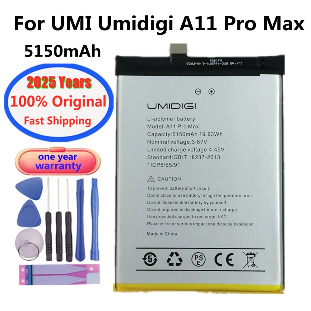 2025 Years 5150mAh Original UMI Battery For Umidigi A11 Pro
