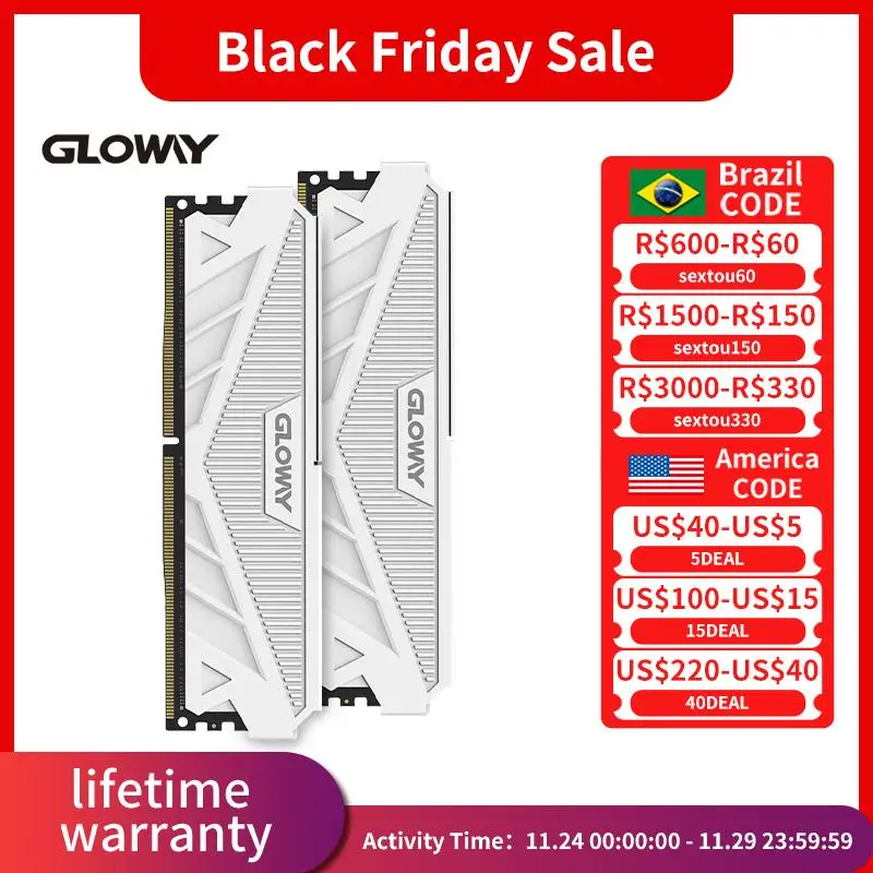 

Оперативная память Gloway для настольного компьютера DDR4 3200 МГц Dimm (16GBX2) (8GBX2)