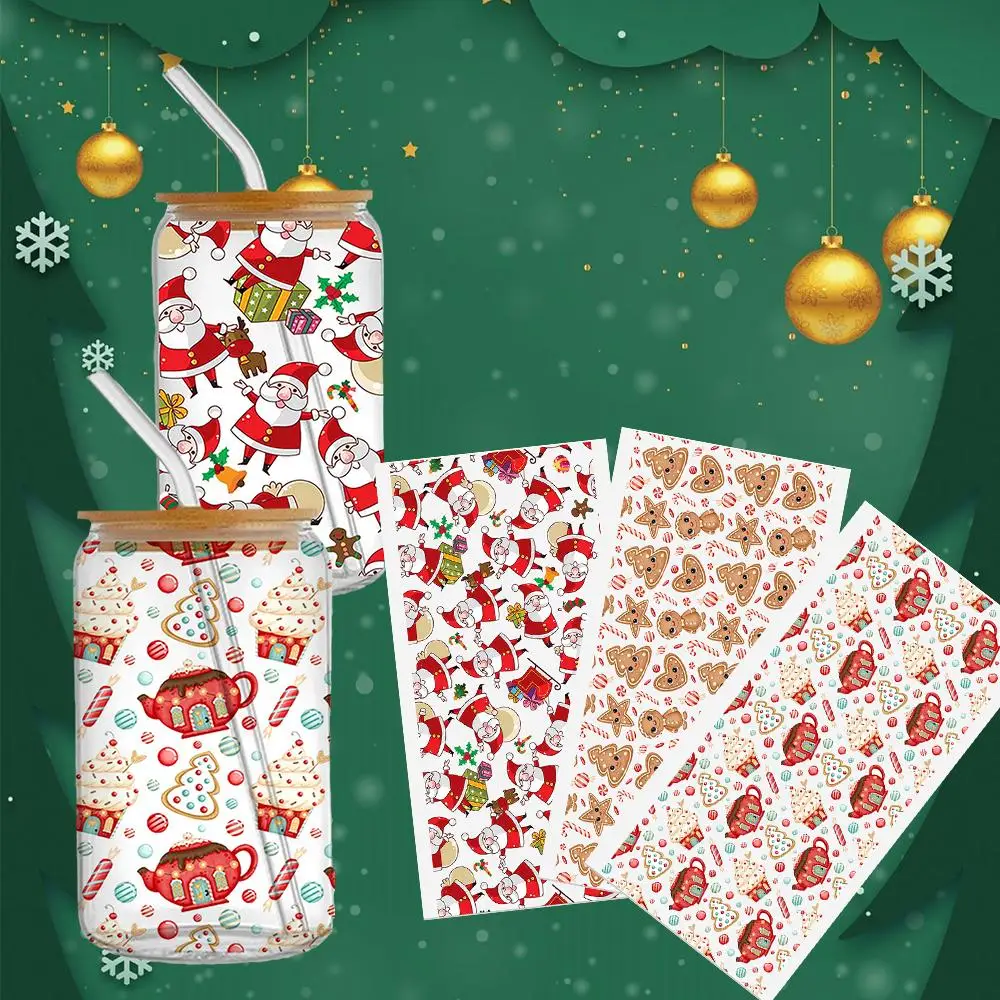 

1pcs Selfadhesive Waterproof DIY Sticker Christmas Tree Wrap Logo Cake Sticker Labels Custom Transfer Cup Decoration I5H6