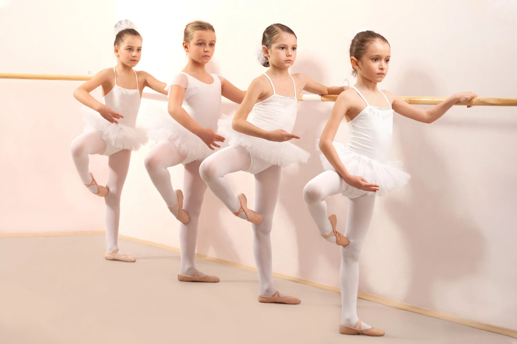 Mädchen-Ballett-Lederschuhe, Yoga-Hausschuhe zum Tanzen, geteilte Sohle, ohne Krawatte – Detail 7