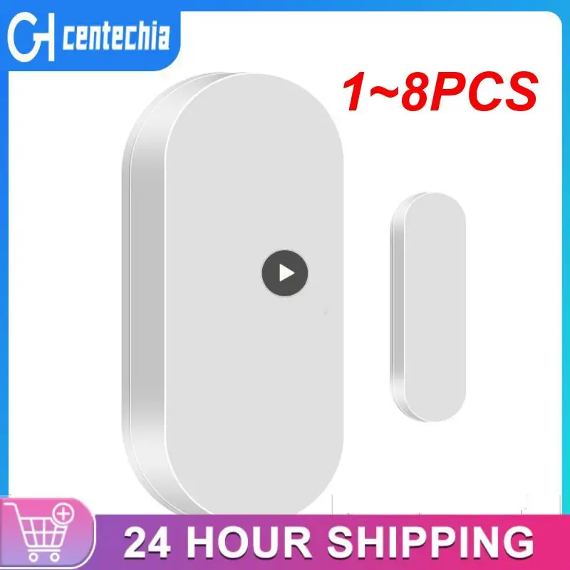 

1~8PCS Wireless Window Sensor Mini Door Magnetic Sensor Tuya Work With Gateway Remote Control Smart Anti -theft
