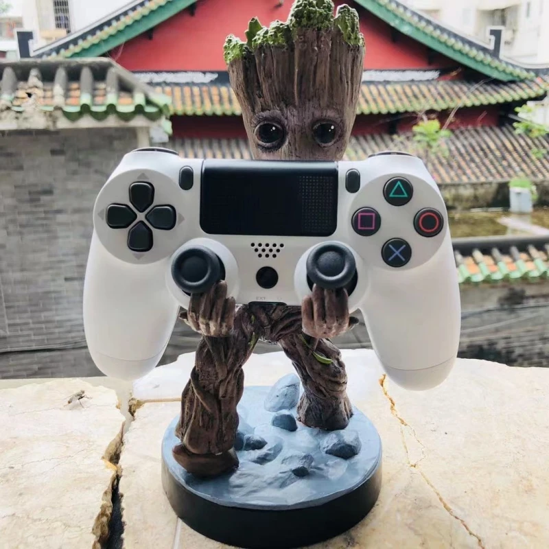 Star Wars Action Figure Groot White Black Samurai Darth Vader Ornaments Maniglia Di Gioco Creativa Supporto Per Telefono Modello Gift Shop Decor