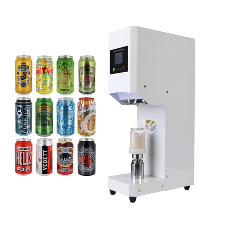 

Commercial Beverage Sealing Cup Automatic Tin Can Sealer Machine PET Bottle Can Seamer Beer Milk Tea Cup Cans Sealing Machine