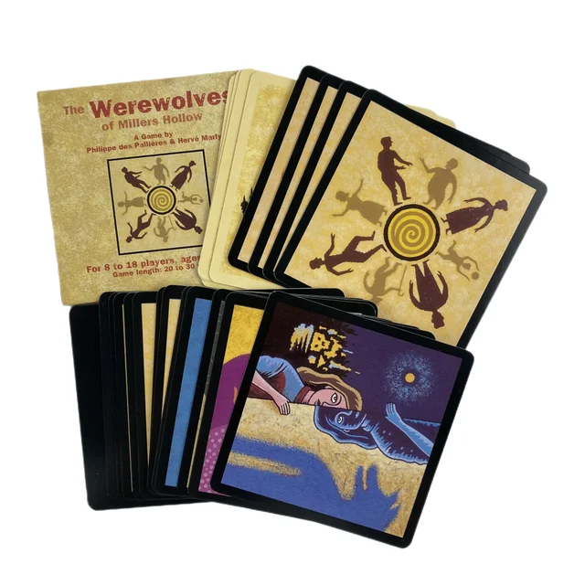 Jeu de Table loup-garou, compétition de divertissement multi-joueurs, Puzzle, jeu de cartes de loisirs, fête d'amis en famille, cartes à jouer amusantes 6