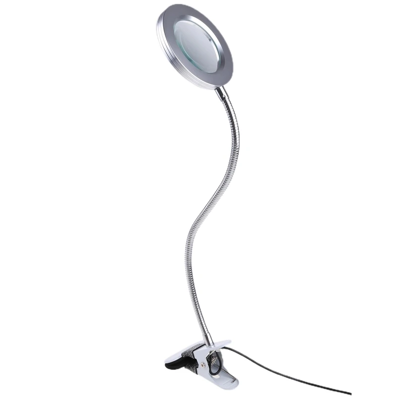 빛이있는 돋보기 8X LED 조명 돋보기 360 ° 유연한 데스크 돋보기 DropShipping