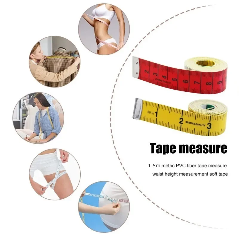 Soft PVC Measuring Tape with Snap Fasteners for Sewing and Crafts