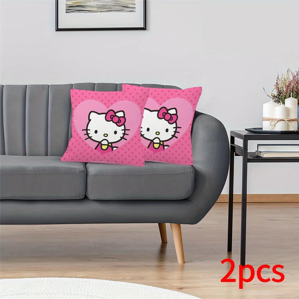 Hello Kitty Pillow Set,Machine Washable Pillow Cover, Comfortable Sofa  Cushion Cover,Home Bedroom Decor, Perfect Gift,18x18 Inch - AliExpress, image size:1000x1000
