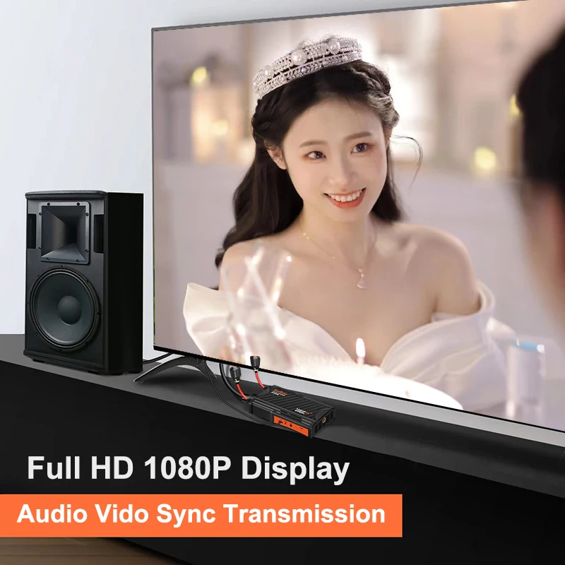 300m Wireless Extender 5.8Ghz Wireless HDMI Transmitter and Receiver Screen Shar