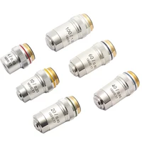 Biological Microscopes Achromatic Objective Lens 100X (oil)  4X 10X 20X 40X 60X 195mm Conjugate Distance Universal RMS thread 1