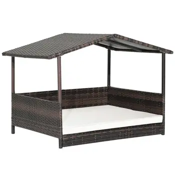 Outdoor Dog House with Canopy 1