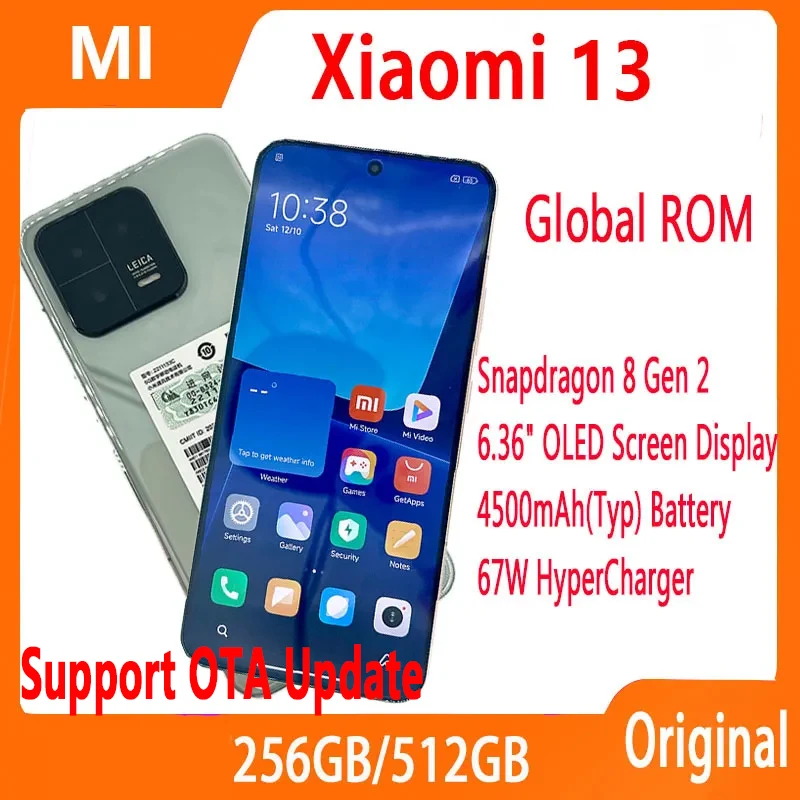 Global ROM Xiaomi Mi 13 Pro 128GB/256GB/512GB Snapdragon 8 Gen 2 Octa Core  50MP