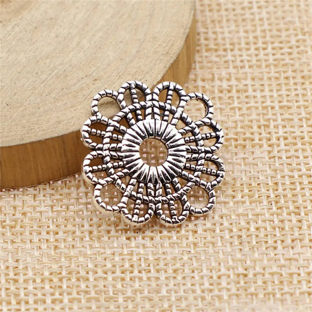 

Accessories Flower Charms Jewelry Making Supplies 23x23mm 3pcs