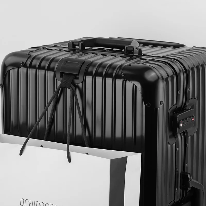 PLUENLI Fashion All-Aluminum Magnesium Alloy Trolley Case Universal Wheel Luggage Men's and Women's Password Boarding Travel