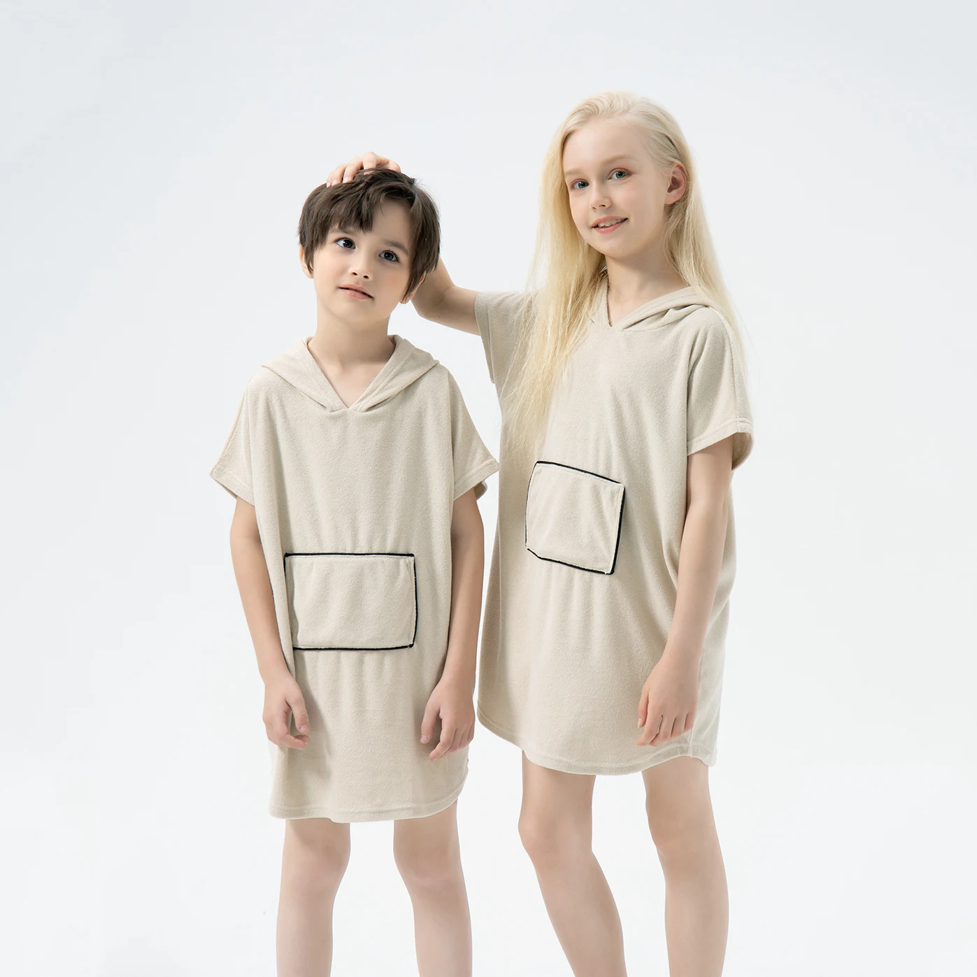 Terry Fabric 2023 Kids Bathrobe Children Hoodies Baby Outfit 5