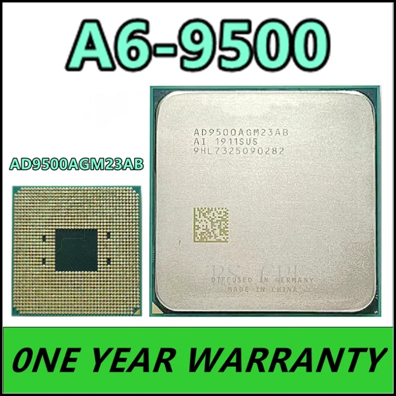 

A6-9500 A6 9500 A6 9500B 3.5 GHz Used Dual-Core CPU Processor AD9500AGM23AB/ AD950BAGM23AB Socket AM4