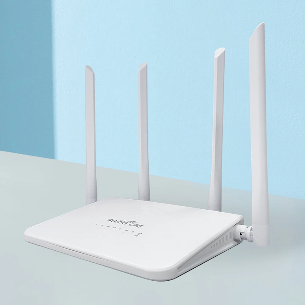 무선 모뎀 4G 라우터, SIM 카드 슬롯, C타입 충전, 넓은 영역 WiFi 커버리지, 4 안테나, 150 Mbps, 50Mbps