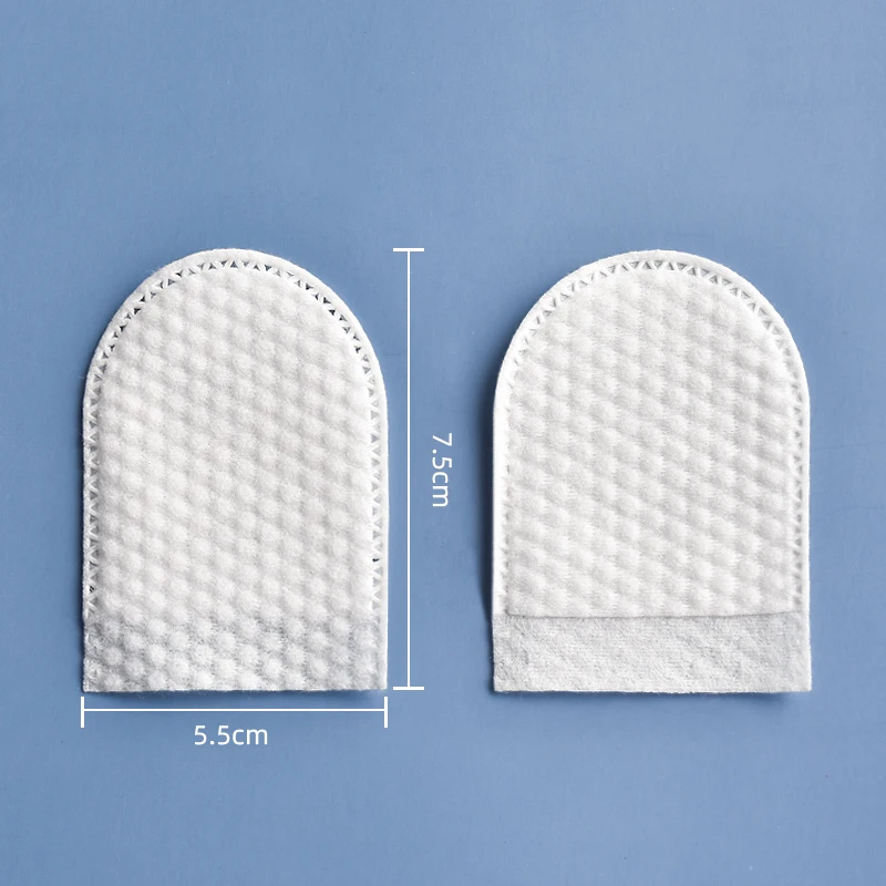 75pcs Facial Cleansing Paper Wipe Make Up Cotton Pads Finger Insert Design Easy Handle Face Cleaning Cosmetic Cotton Pads 2