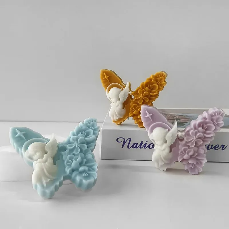 Silikonformen Blumen & Schmetterlinge – 2-teilig, Für Seife, Harz, Kerzen & Deko