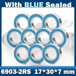 6903RS Bearing ( 10 PCS ) 17*30*7 mm ABEC-7 Hobby Electric RC Car Truck 6903 RS 2RS Ball Bearings 6903-2RS Blue Sealed