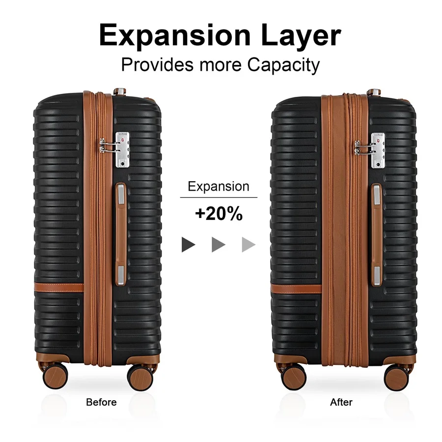 Joyway Carry On Luggage Set 20 Inch Expandable Suitcase with Spinner Wheels and TSA Lock, Hard Shell Lightweight Durable - Image 2