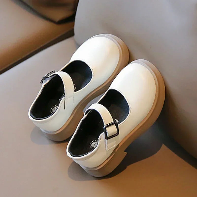 Children's Leather Shoes Spring Autumn Versatile Kids Girls Causal Single Shoes Fashion Korean Style Princess Mary Jane Shoes 6