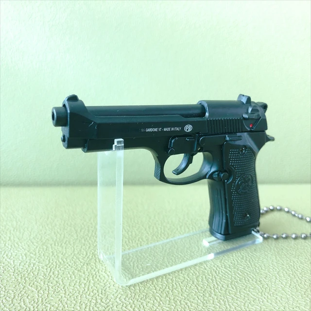 1:3 Mini 92F Pistol Model Alloy Detachable Assemblable Toy Keychain Pendant Metal Toy Gun Bag Decoration Boys Gift 4