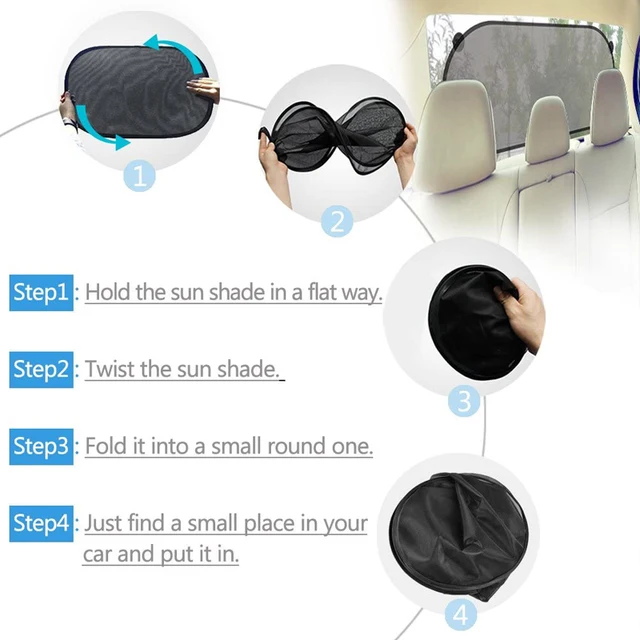 Parasole Per Lunotto Posteriore Auto - Pieghevole Con Ventose, 100x50 Cm