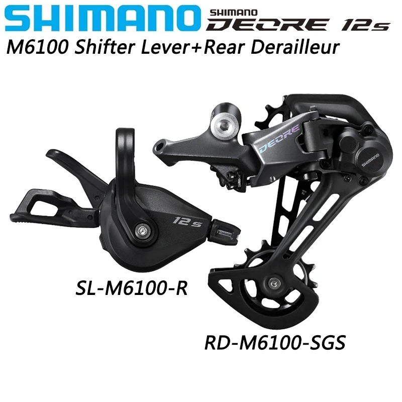 

SHIMANO DEORE M6100 12 Speed Derailleurs Shifter Lever RD-M6100-SGS Derailleur 12V 12S MTB Bicycle Original Parts