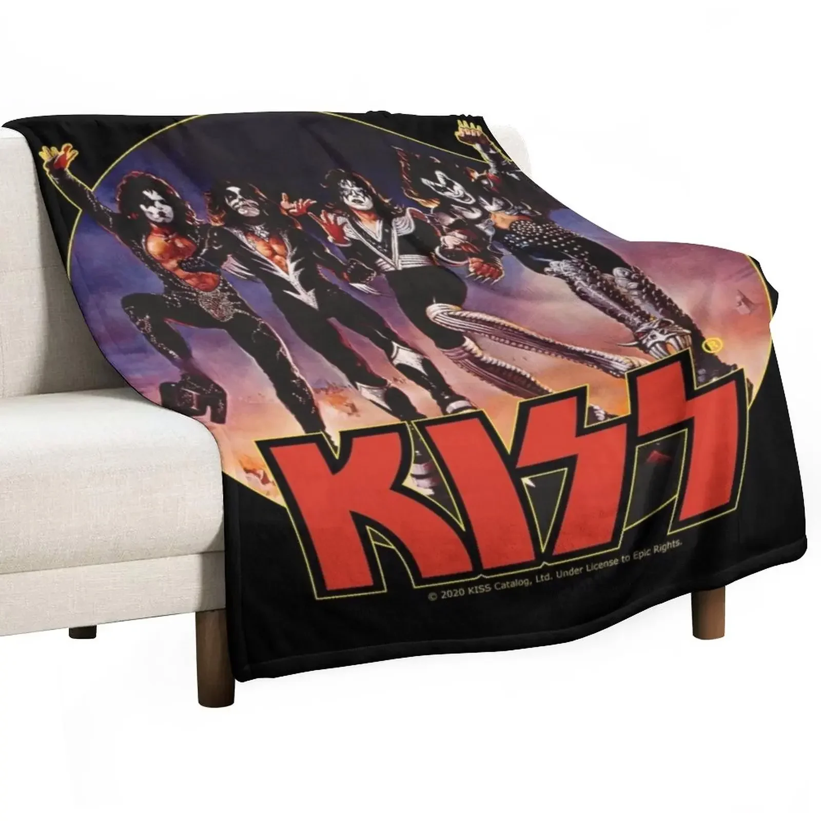 Kiss Band Mements Throw Coperta Luxury Throw Luxury Brand Luxury Designer Thins Coperte