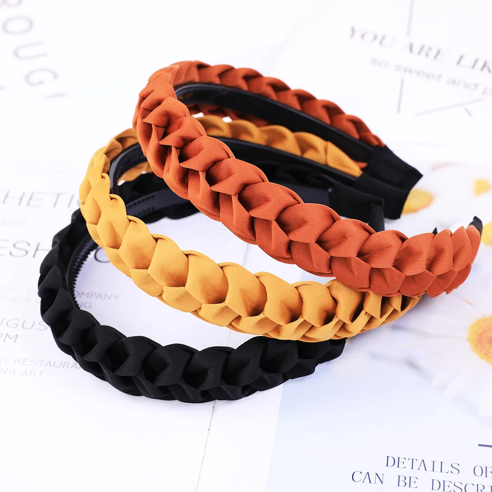 Braided Elastic Non-Slip Hairband - Stylish Weaving Headband