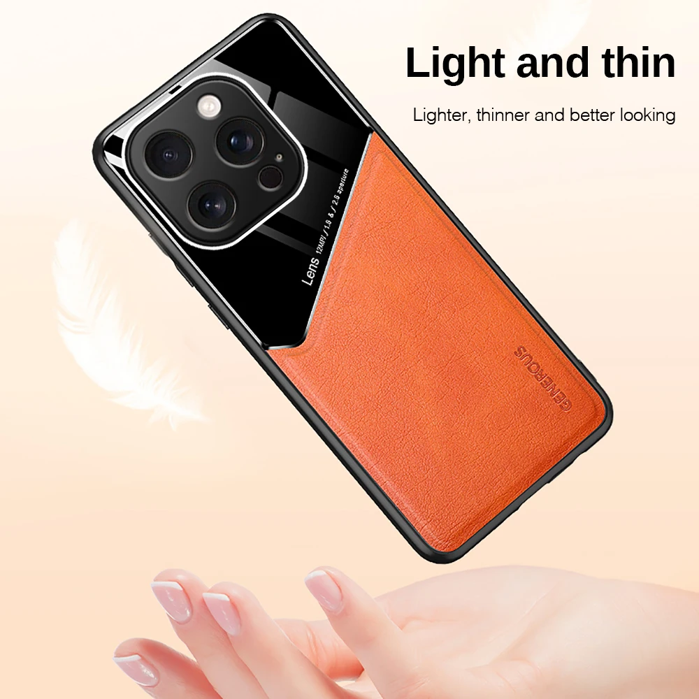 Magnetic Leather Anti-Fall Phone Case - Premium Protection 6.9 inches