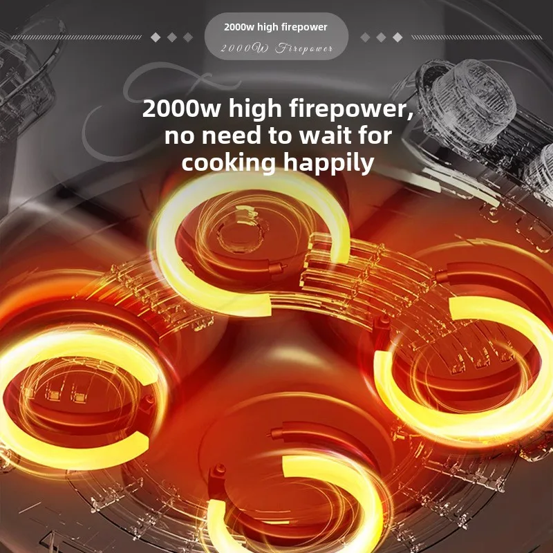 220V/Home split control electric hot pot Yuanyang multi-functional four-palace grid since hi lazy pot