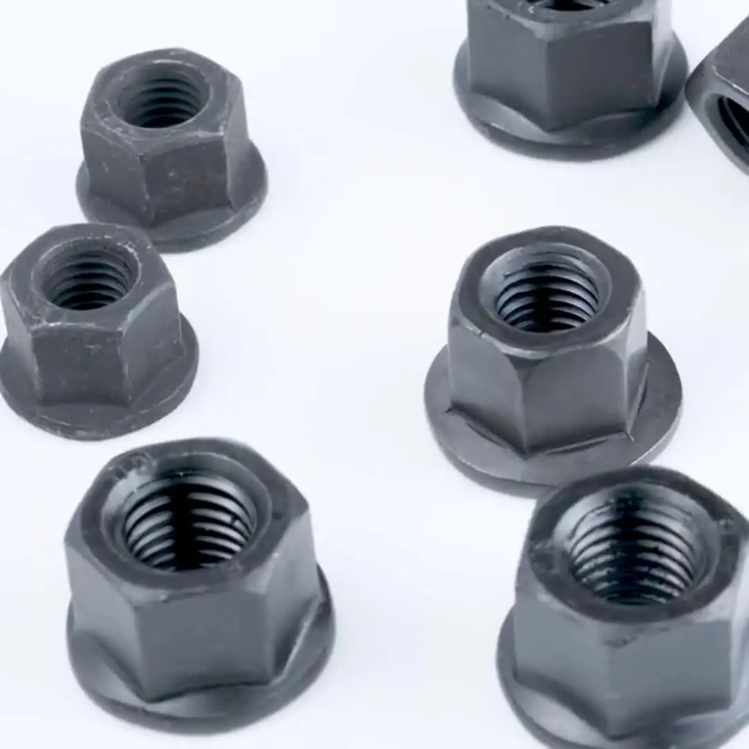 Dado Esagonale Flangiato Grado 10.9 M24 | Acciaio Al Carbonio Con Finitura Ossido Nero - Foto 6